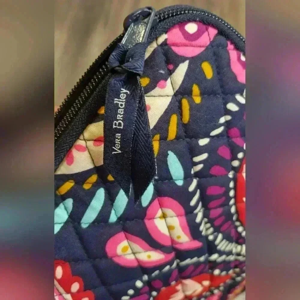 Vera Bradley Laptop Tablet Bag‎ Case Zipper Pouch Purple Paisley